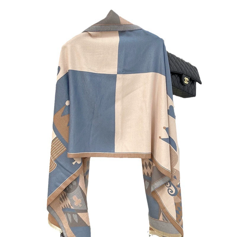 Faux Cashmere Office Wrap for Women view 4