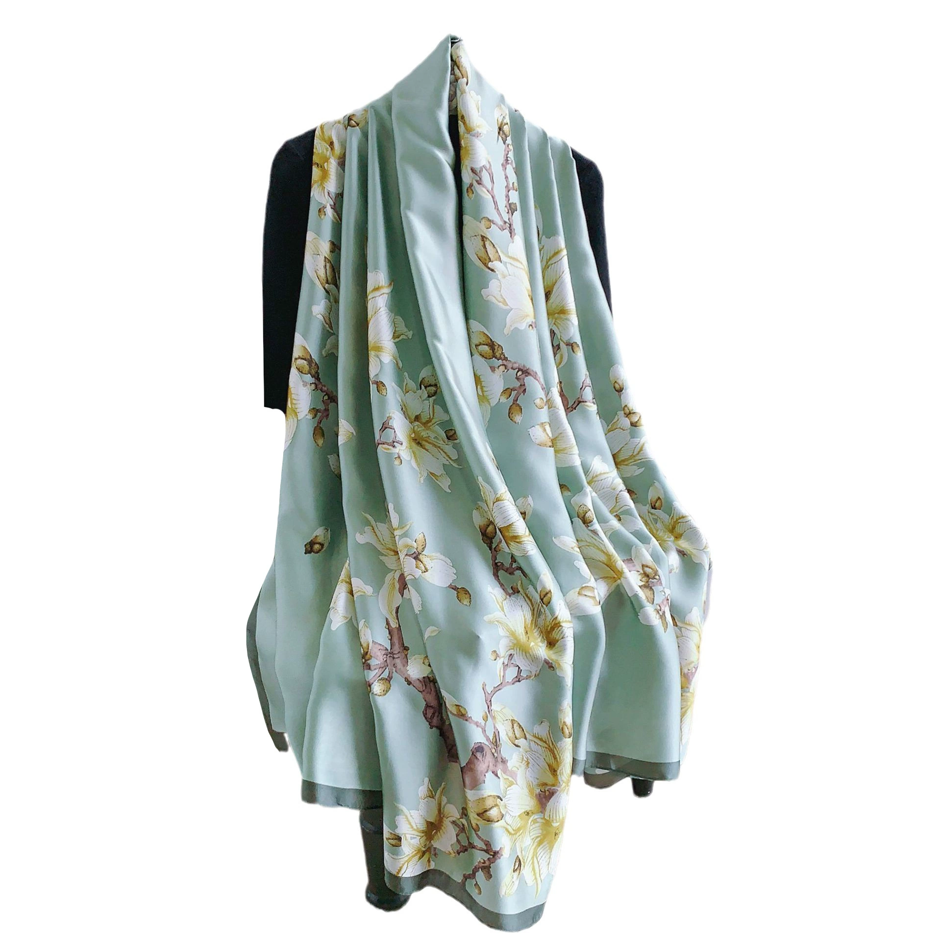 Foulard sheer à motif magnolia view 5