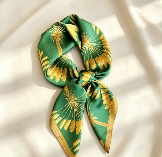 100% Mulberry Silk Square Scarf 70cm view 5
