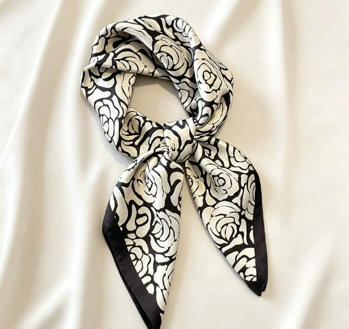 100% Mulberry Silk Square Scarf 70cm view 11