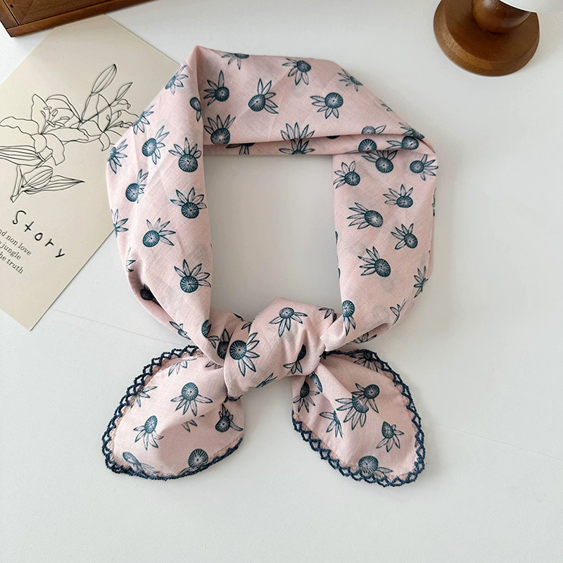 Cotton Floral Square Scarf view 8
