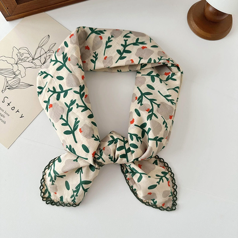 Cotton Floral Square Scarf view 12