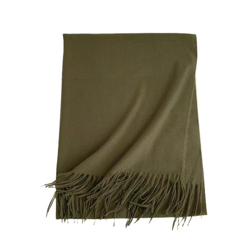 Solid Faux Cashmere Scarf view 5