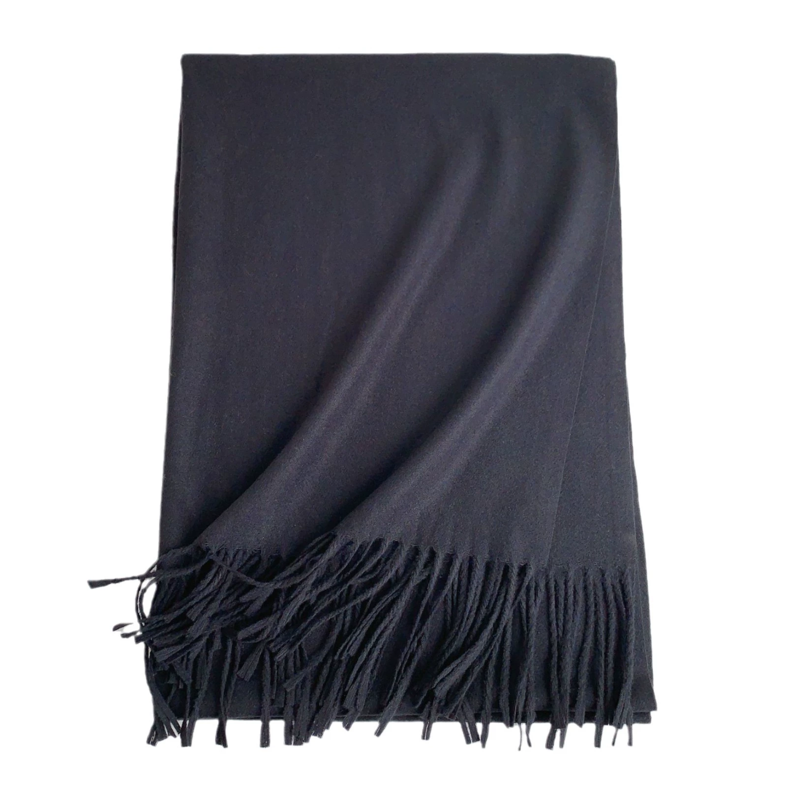 Faux Cashmere Fringe Scarf view 5