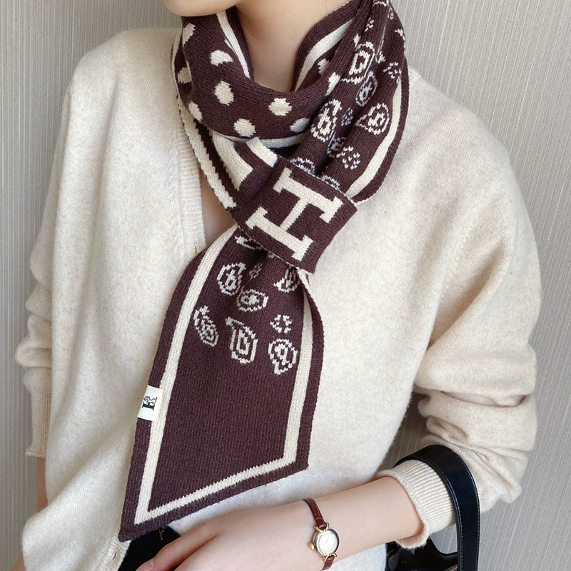 Knit Small Scarf with Ears for Women view 4