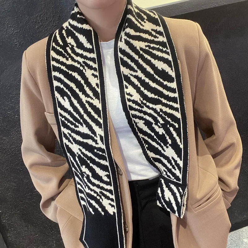 Knit Small Scarf with Ears for Women view 6