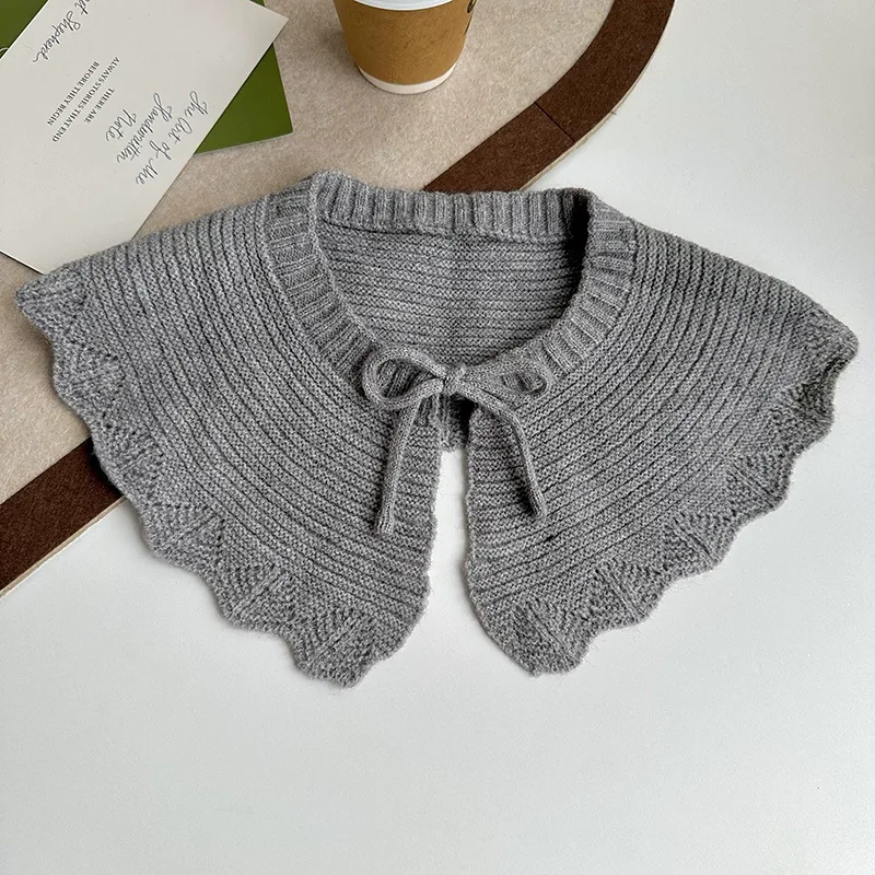 Ruffle Knitted Capelet view 7