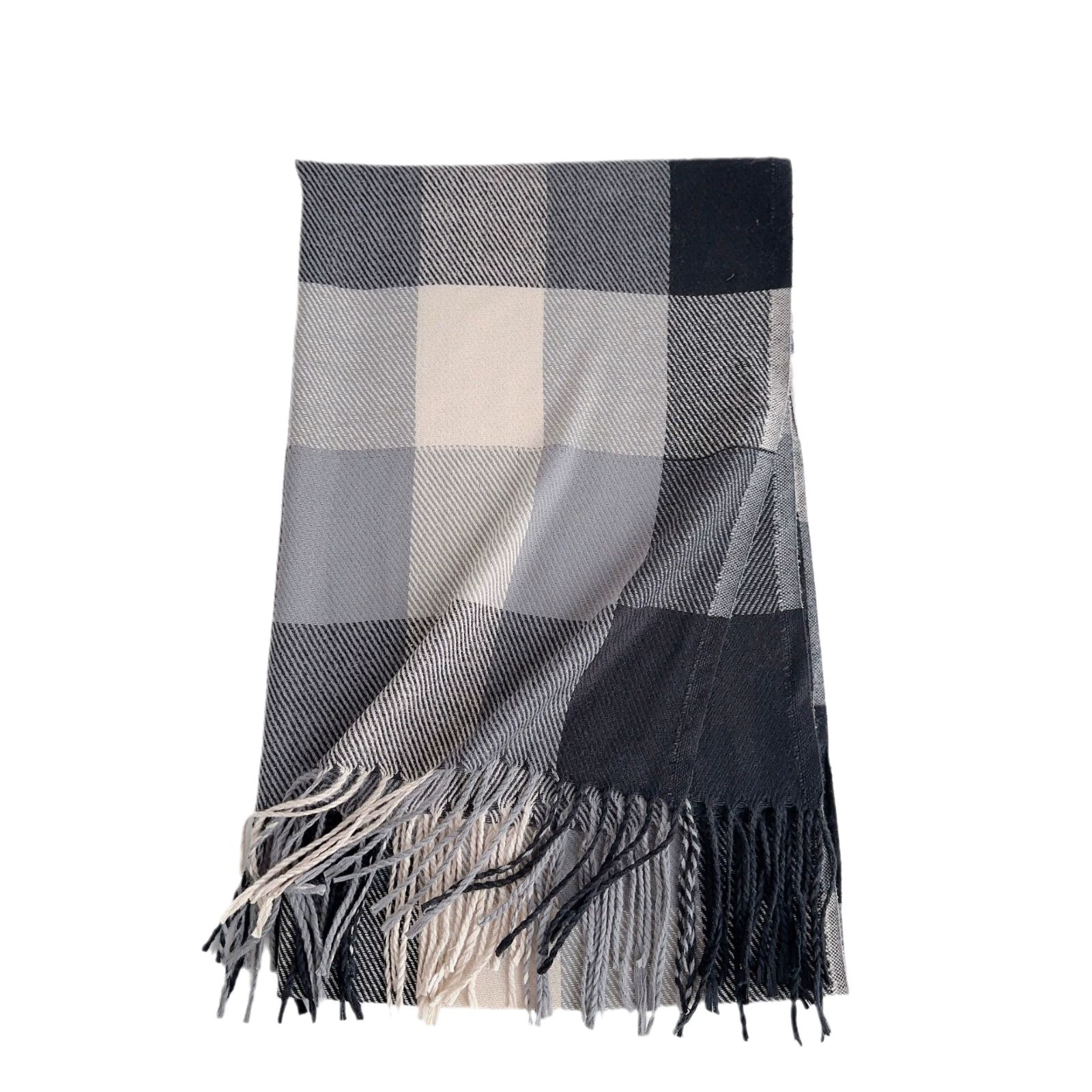 Plaid Faux Cashmere Scarf view 5