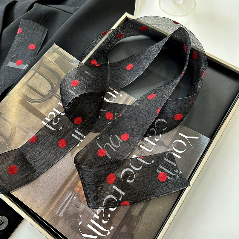 Polka Dot Twilly Scarf view 8