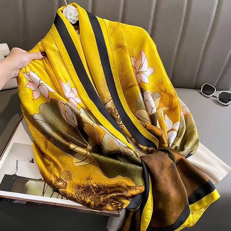 Satin Silk Scarf for Women