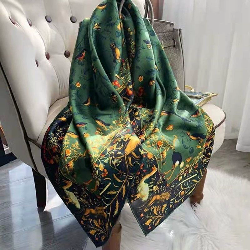 Satin Silk Scarf for Women view 3