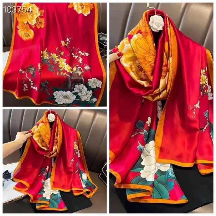 Satin Silk Scarf for Women view 7