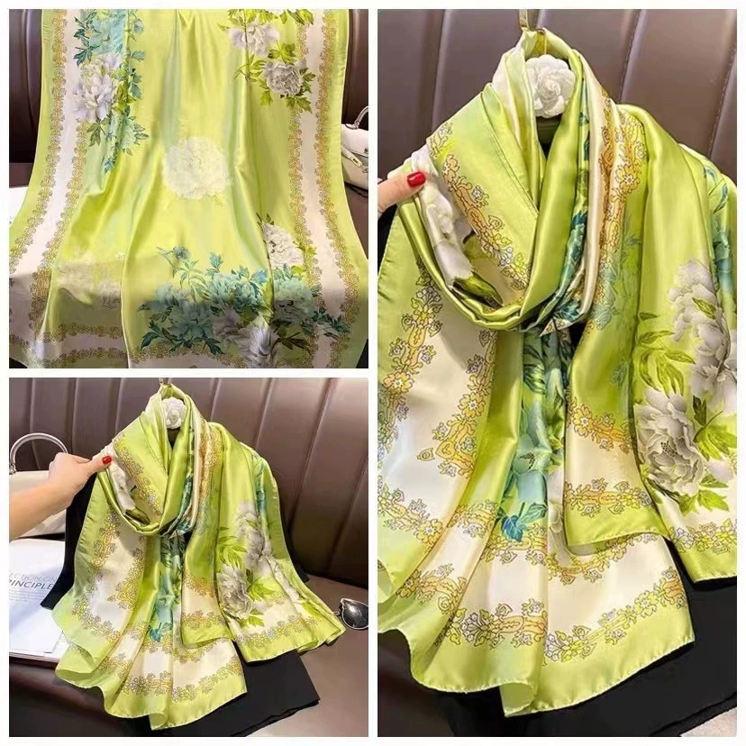 Satin Silk Scarf for Women view 8