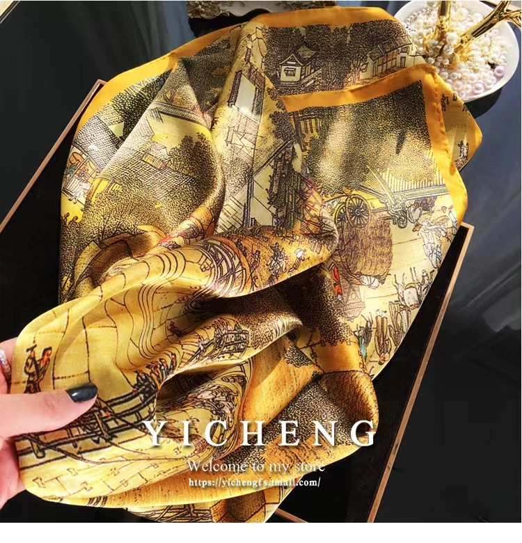 Satin Silk Scarf for Women view 12