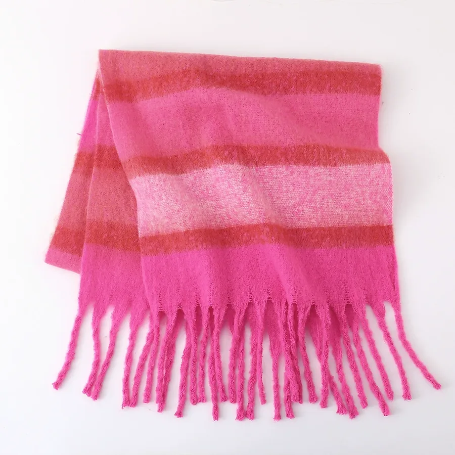Mohair Striped Scarf view 12