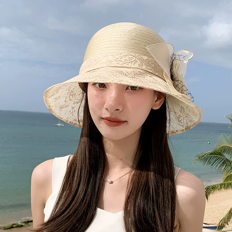Organza Flower Bucket Hat for Women view 10