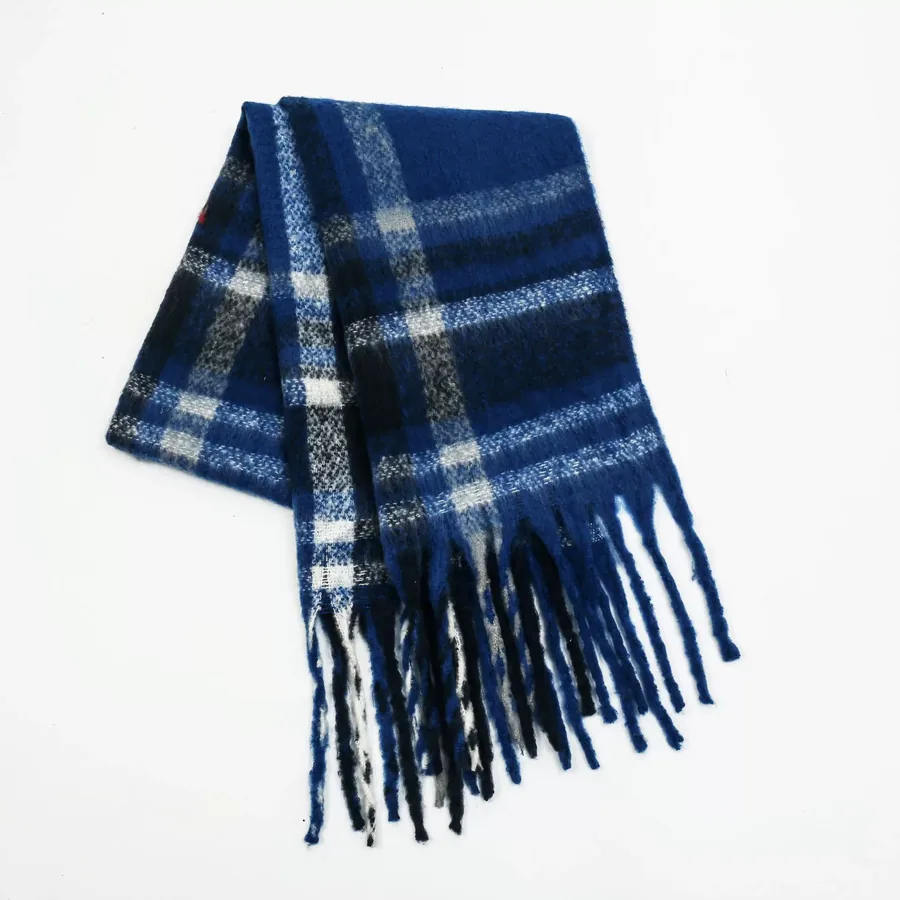 Mohair Plaid Scarf view 9