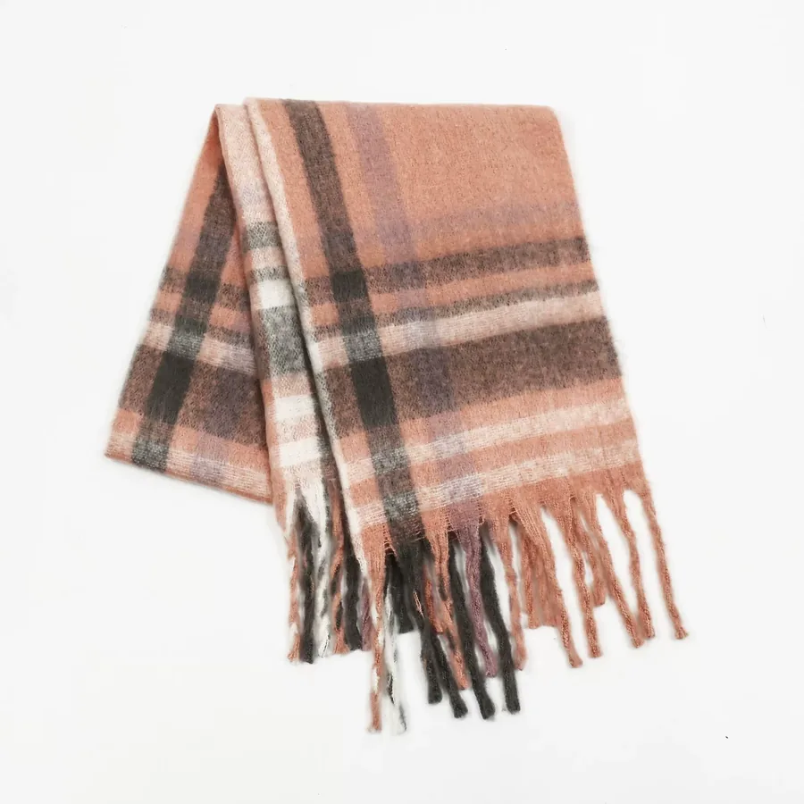 Mohair Plaid Scarf view 11