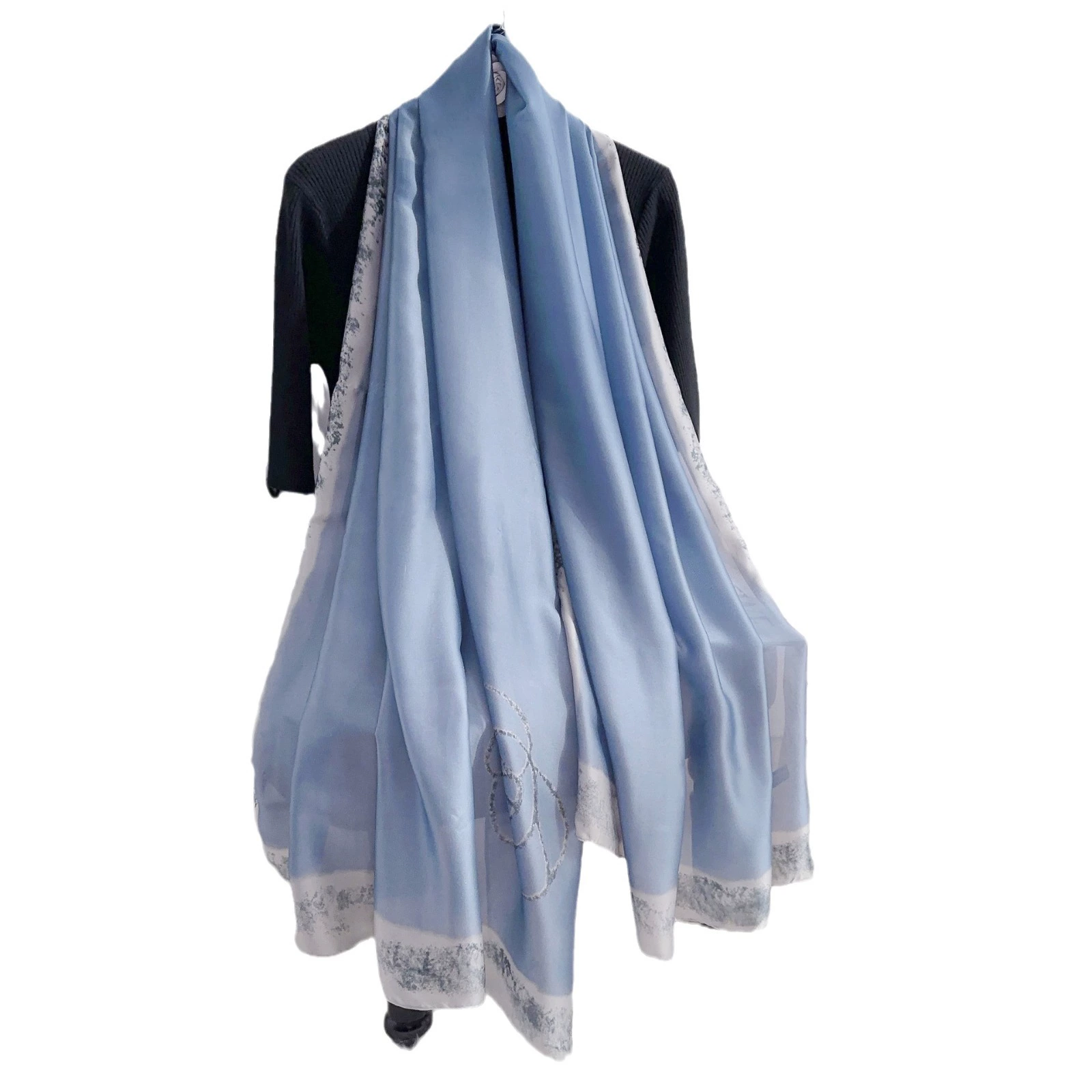 Polyester Camellia Print Shawl view 5