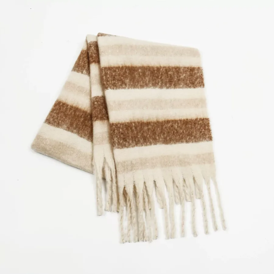 Mohair Striped Scarf view 6