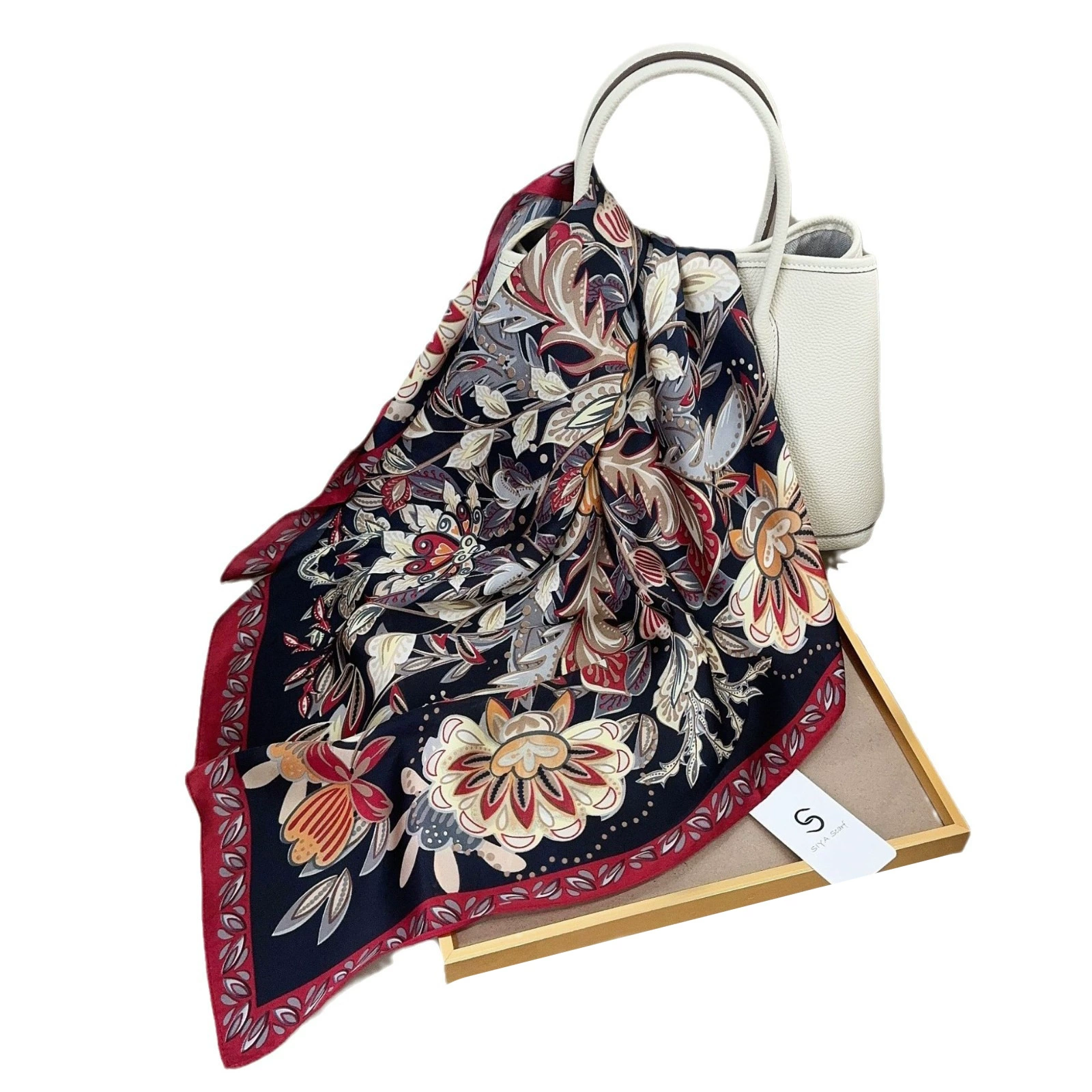 70cm Ethnic Print Small Square Scarf view 5