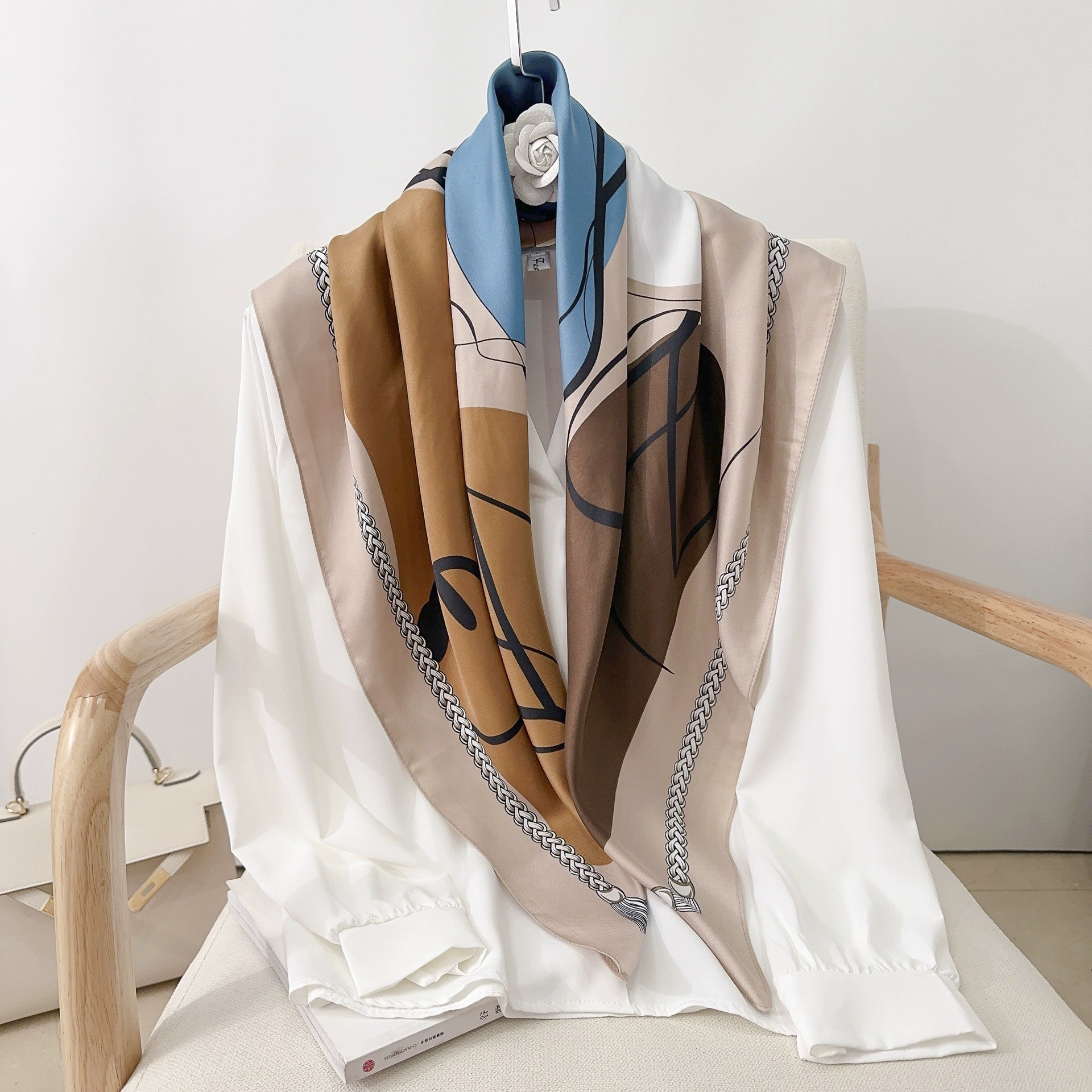 90cm Print Square Scarf view 8