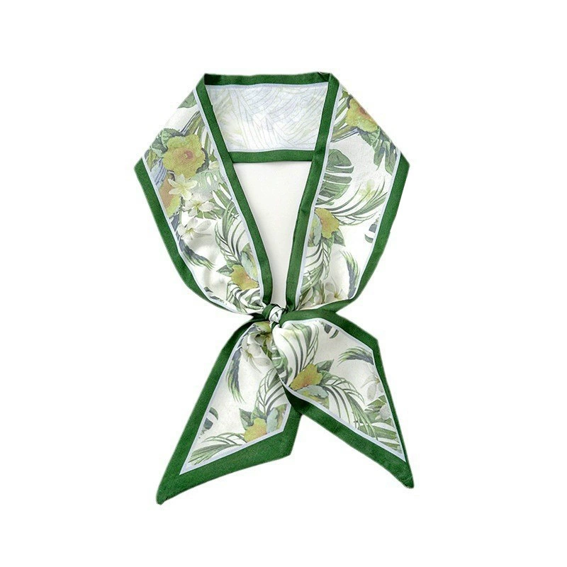Floral Satin Twilly Scarf view 5