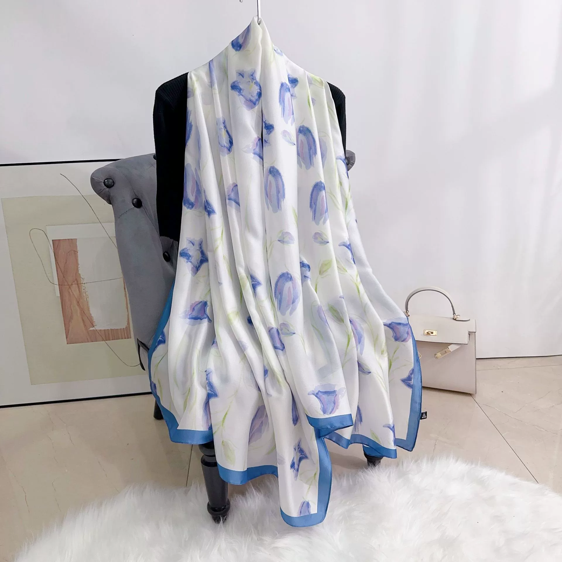 Polyester Print Long Scarf view 6