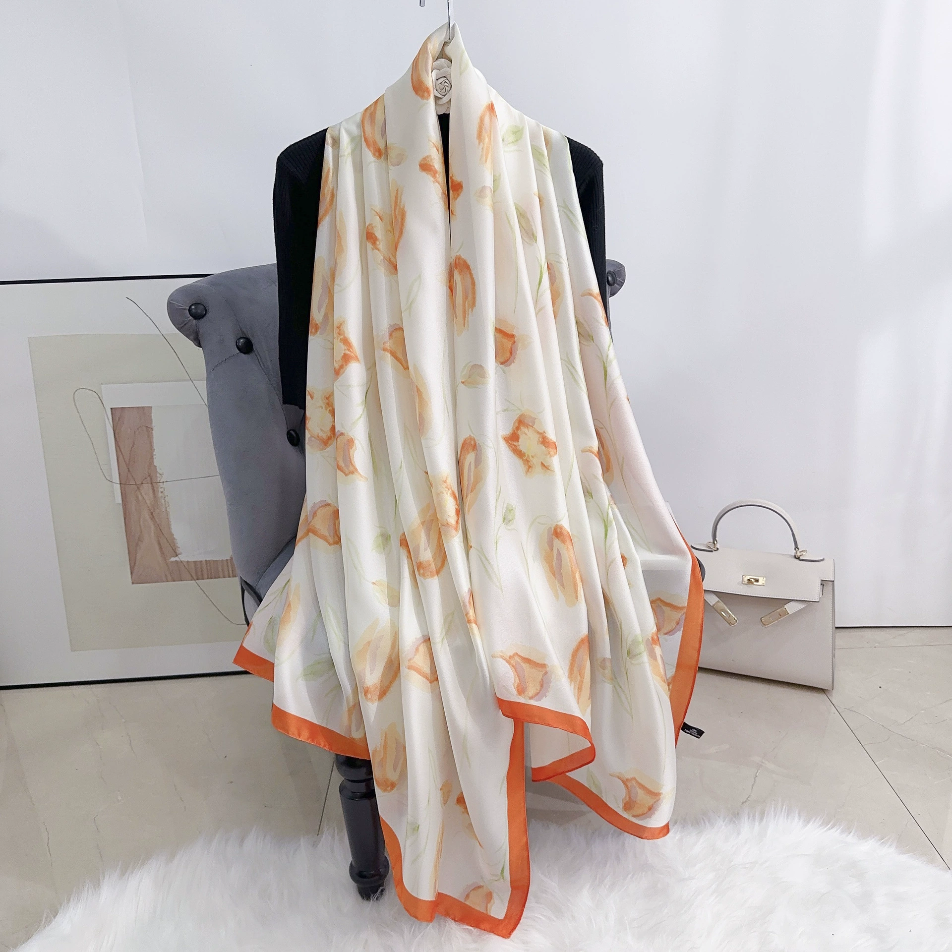 Polyester Print Long Scarf view 8
