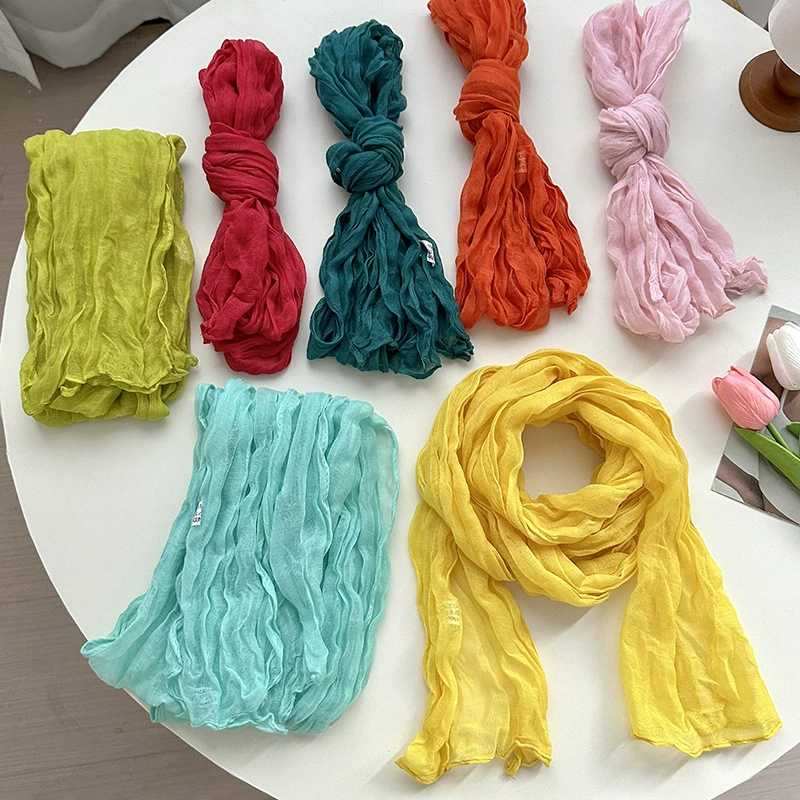 Crinkle Long Scarf view 4