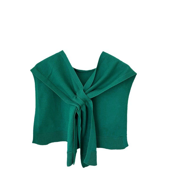 Striped Knitted Capelet view 5