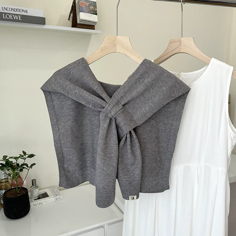Striped Knitted Capelet view 10