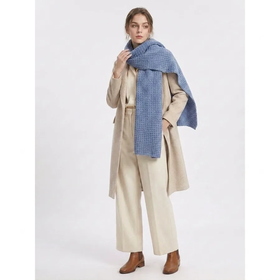 Solid Knit Scarf view 3