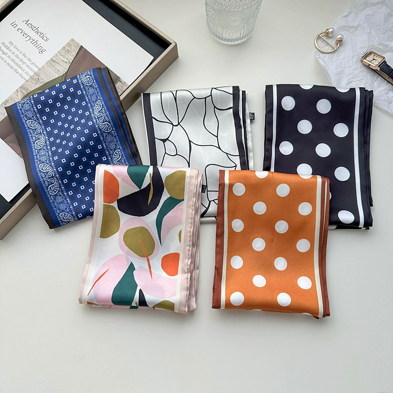 Polka Dot Narrow Long Scarf view 2