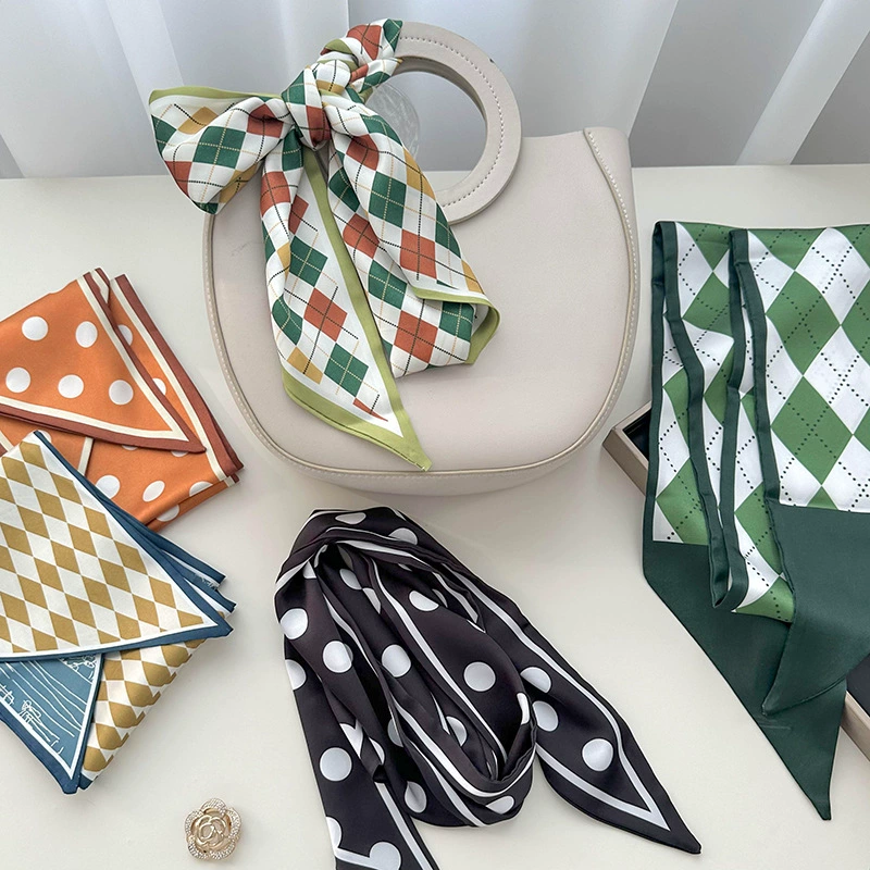 Polka Dot Narrow Long Scarf view 3