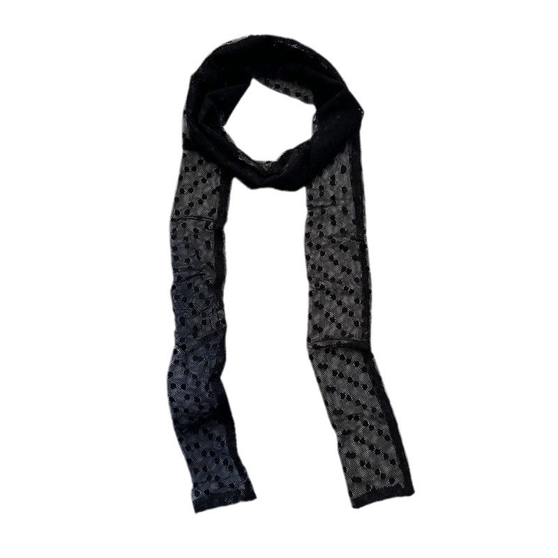 Lace Trim Long Scarf view 5