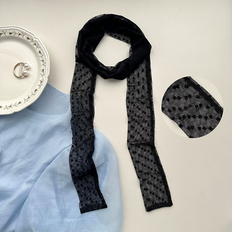 Lace Trim Long Scarf view 7