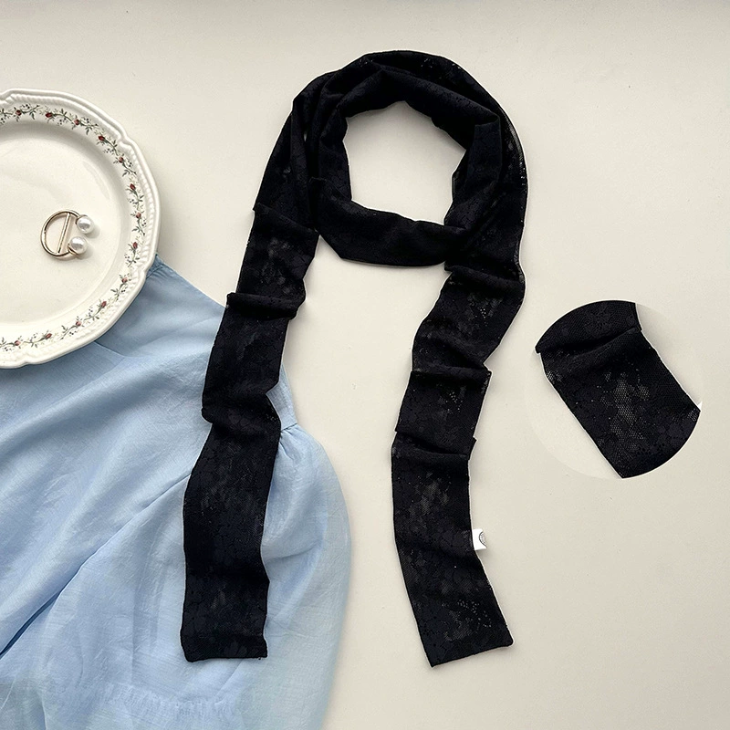 Lace Trim Long Scarf view 9