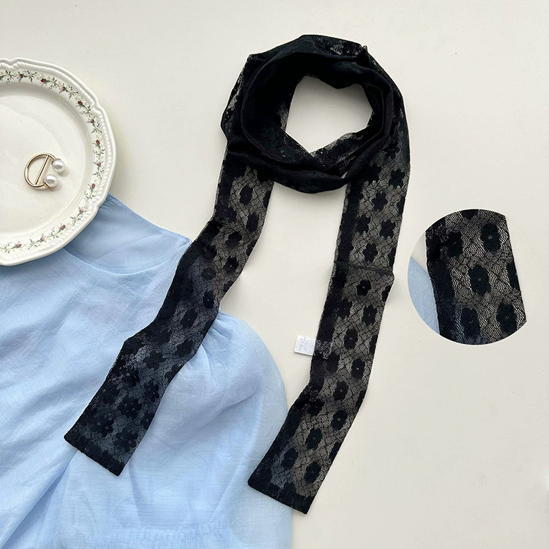 Lace Trim Long Scarf view 11