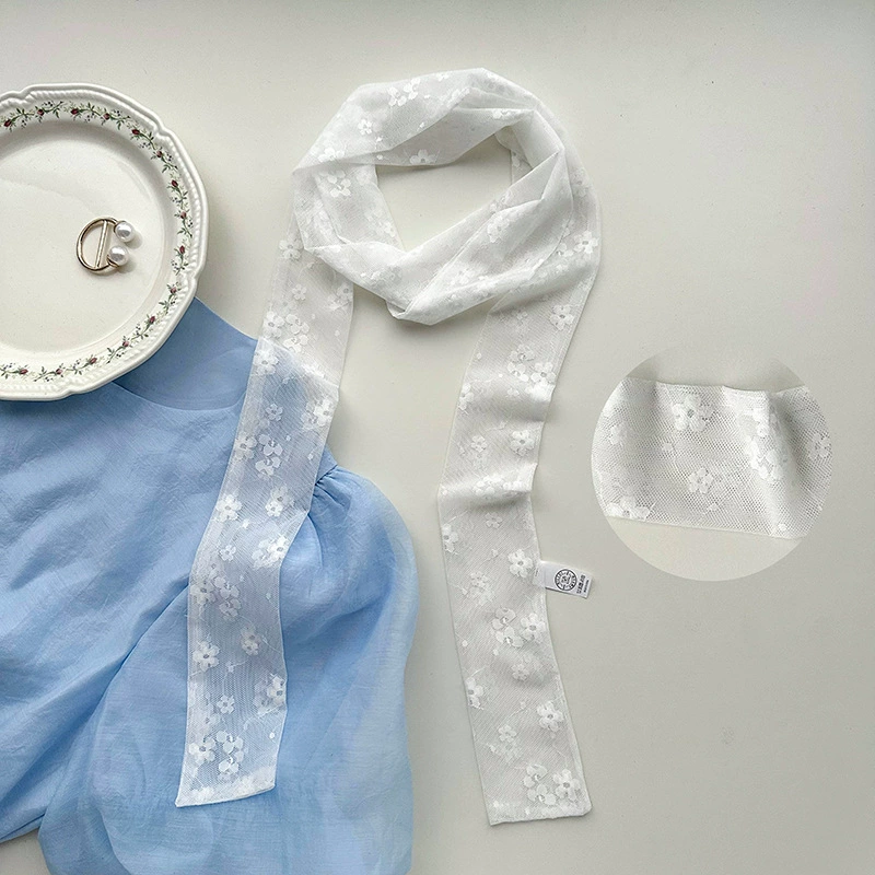 Lace Trim Long Scarf view 12