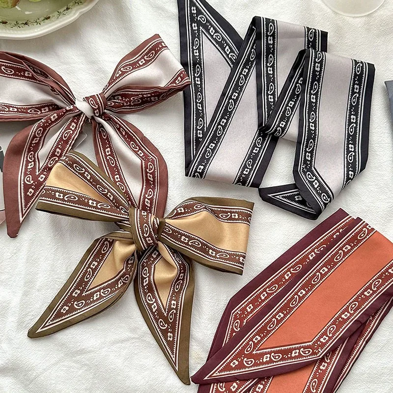 Paisley Print Hair Scarf view 2
