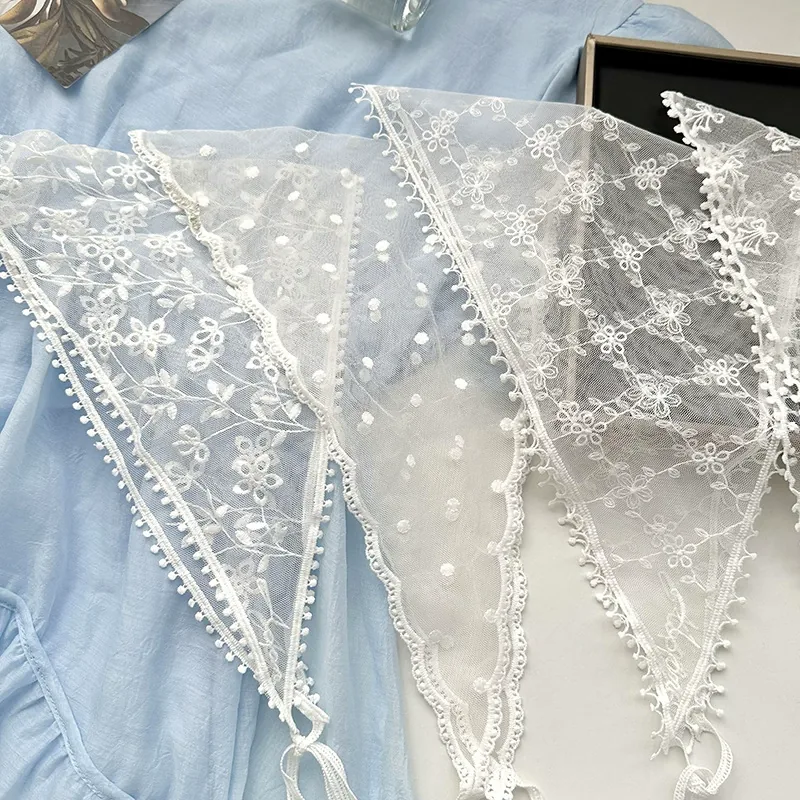 Lace Triangle Head Scarf view 3