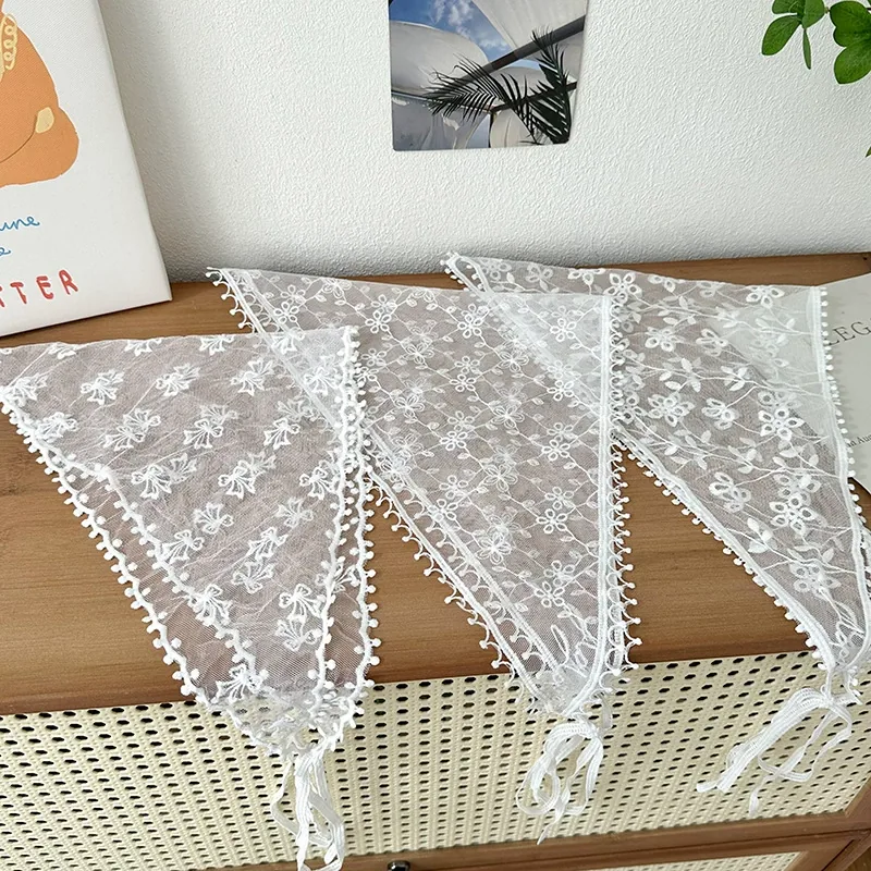 Lace Triangle Head Scarf view 4