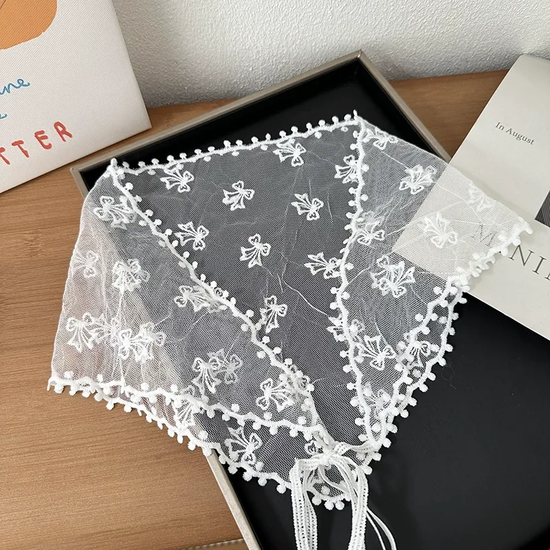 Lace Triangle Head Scarf view 8