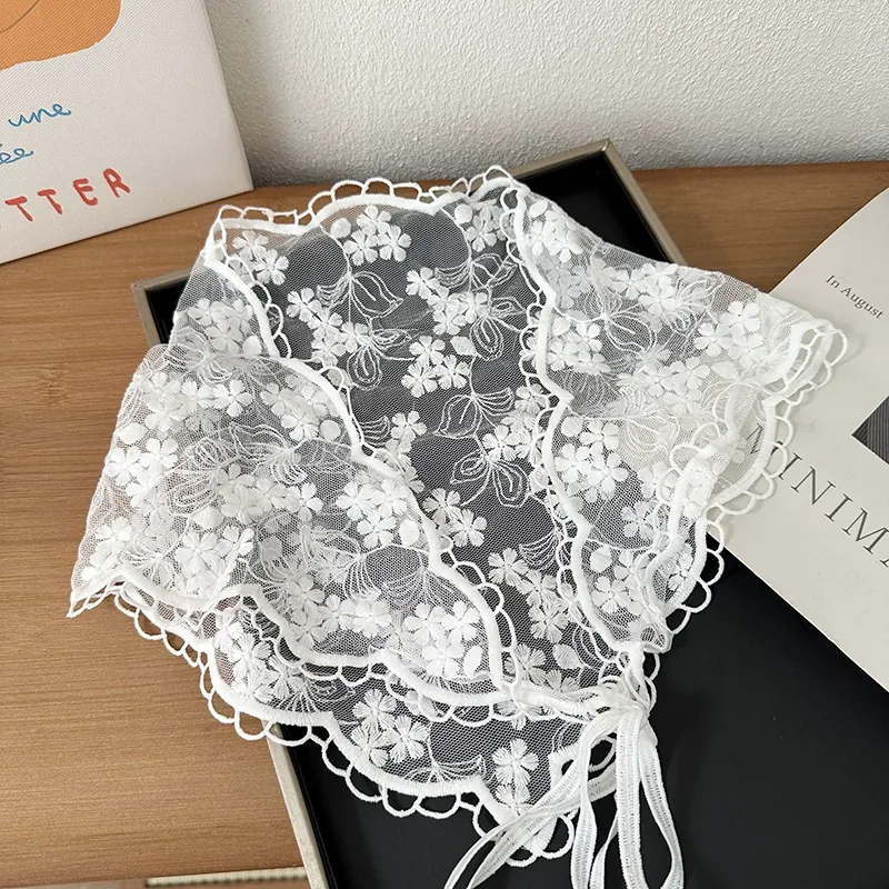 Lace Triangle Head Scarf view 10