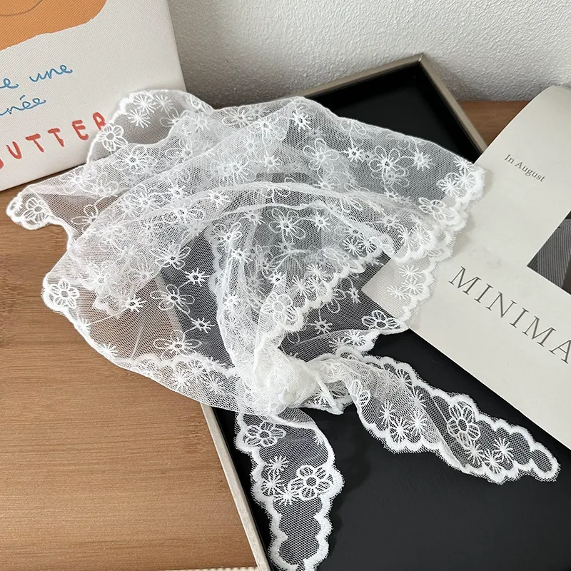 Lace Triangle Head Scarf view 12
