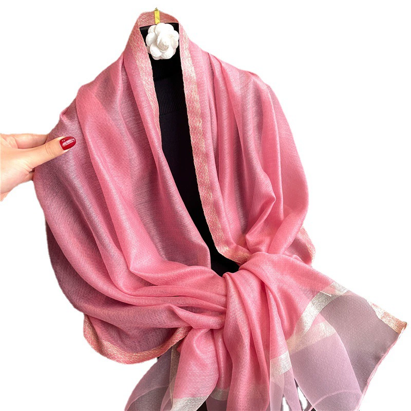 Sequin Fringe Scarf for Women view 5