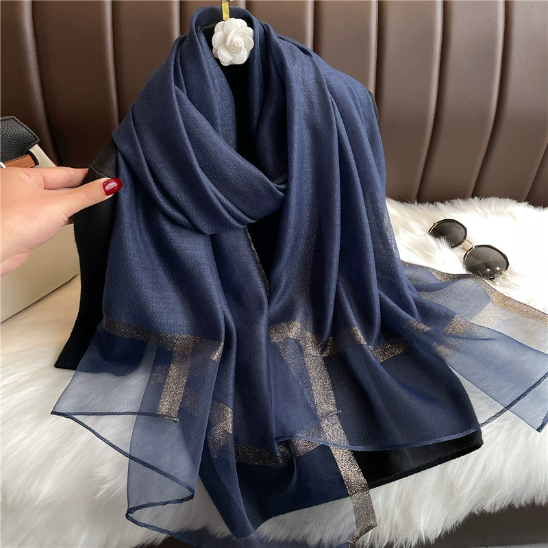 Sequin Fringe Scarf for Women view 10