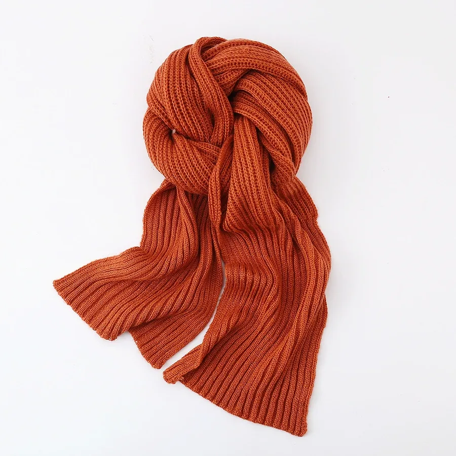 Acrylic Knit Solid Scarf view 3