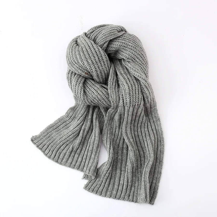 Acrylic Knit Solid Scarf view 5
